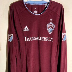 ADIDAS MLS COLORADO RAPIDS Onfield Men's JERSEY Sz S,M,L,XL,2XL New w tags $130